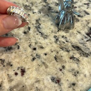 Gorgeous QVC  Diamonique Emerald CZ band ring